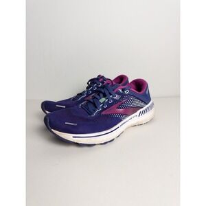 Brooks Adrenaline GTS 22 Running‎ Shoes Womens Purple Logo US 10.5 CM 27.5